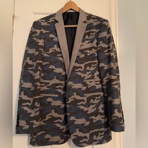Versace Abbigliamento Eleganti 1978 Fitted Camouflage Blazer